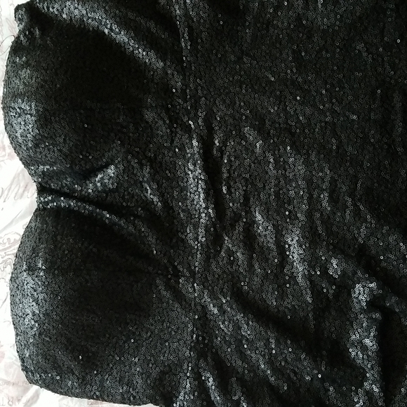 Torrid Black Seaquin Peplum Bustier Top Size 2 - Picture 3 of 15